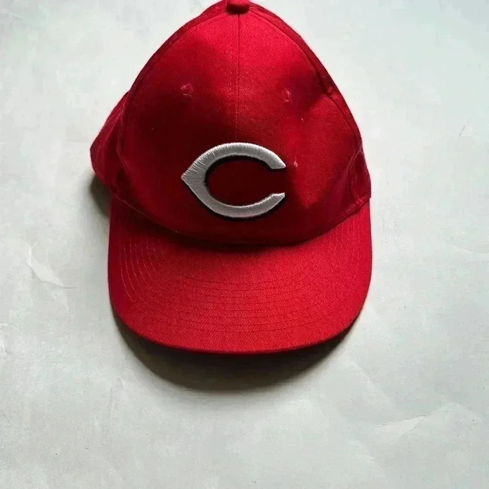 Team MLB Cincinnati Reds youth baseball hat Velcro closure